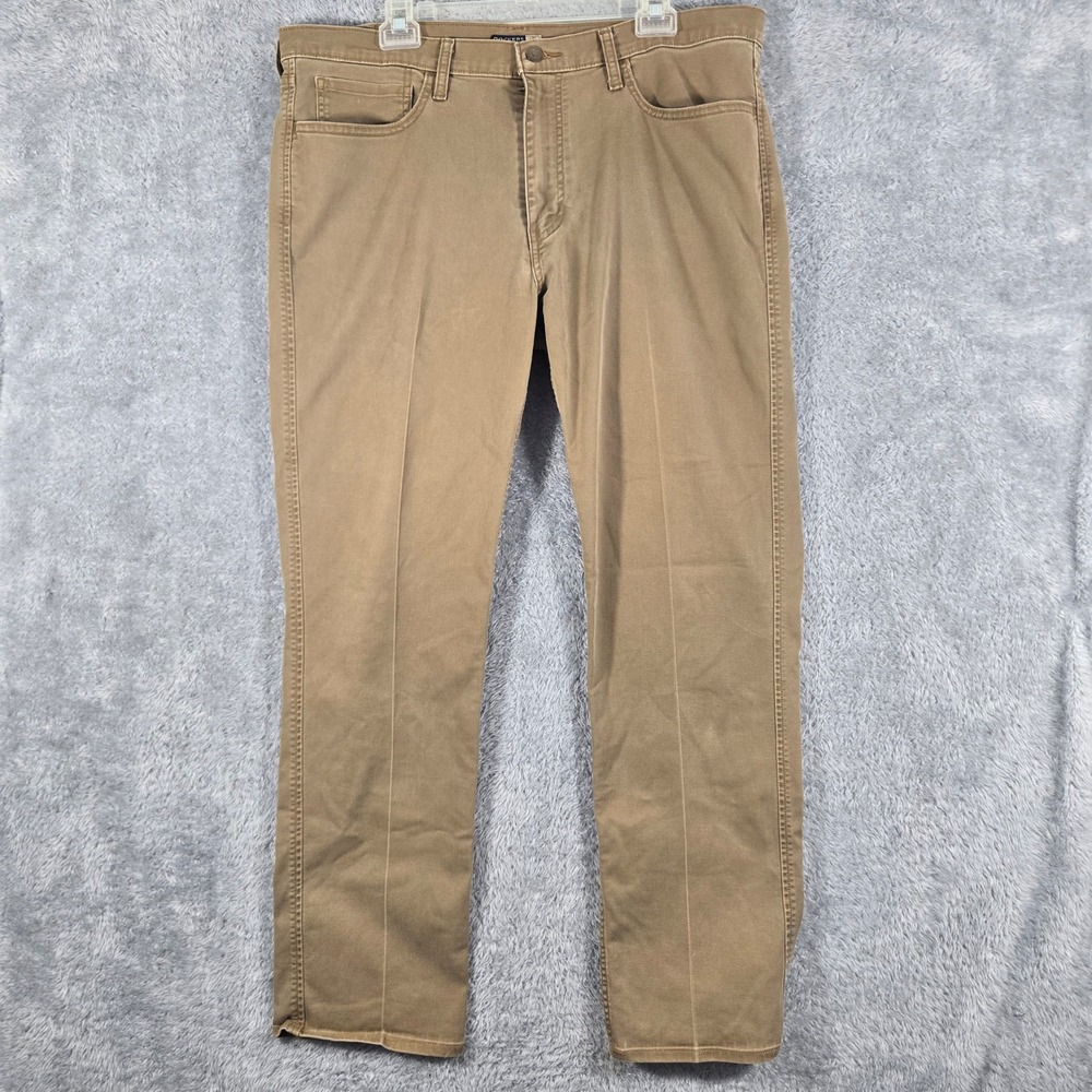 Dockers All Seasons Tech Khaki Pants Mens 38x32 Tan Straight Leg Chino S40196